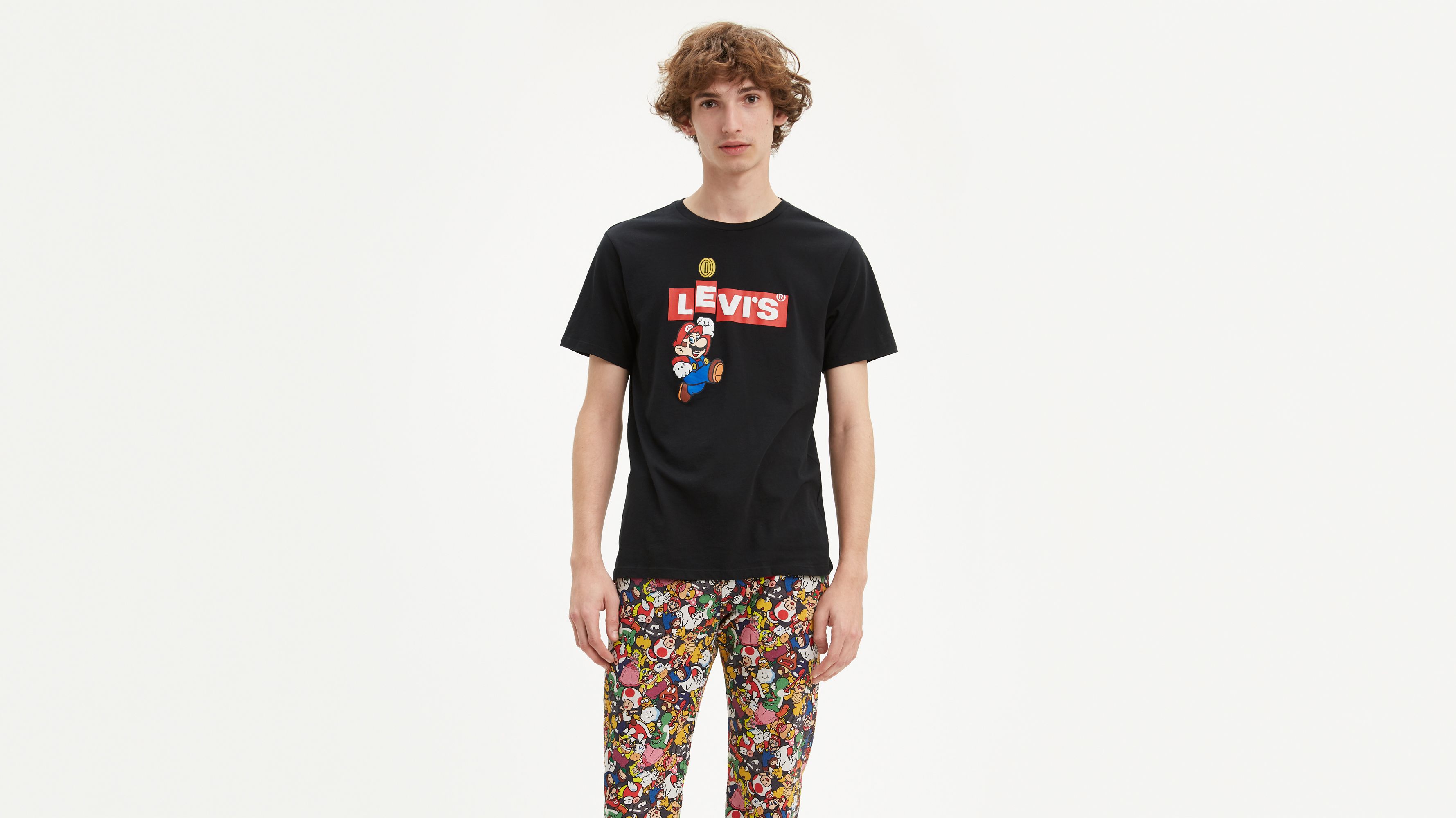Levi's® X Super Mario Graphic Tee Shirt - Black | Levi's® US