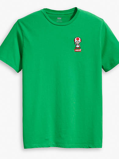 Jasje Verhoog jezelf dagboek Levi's® X Super Mario Graphic Tee Shirt - Green | Levi's® US