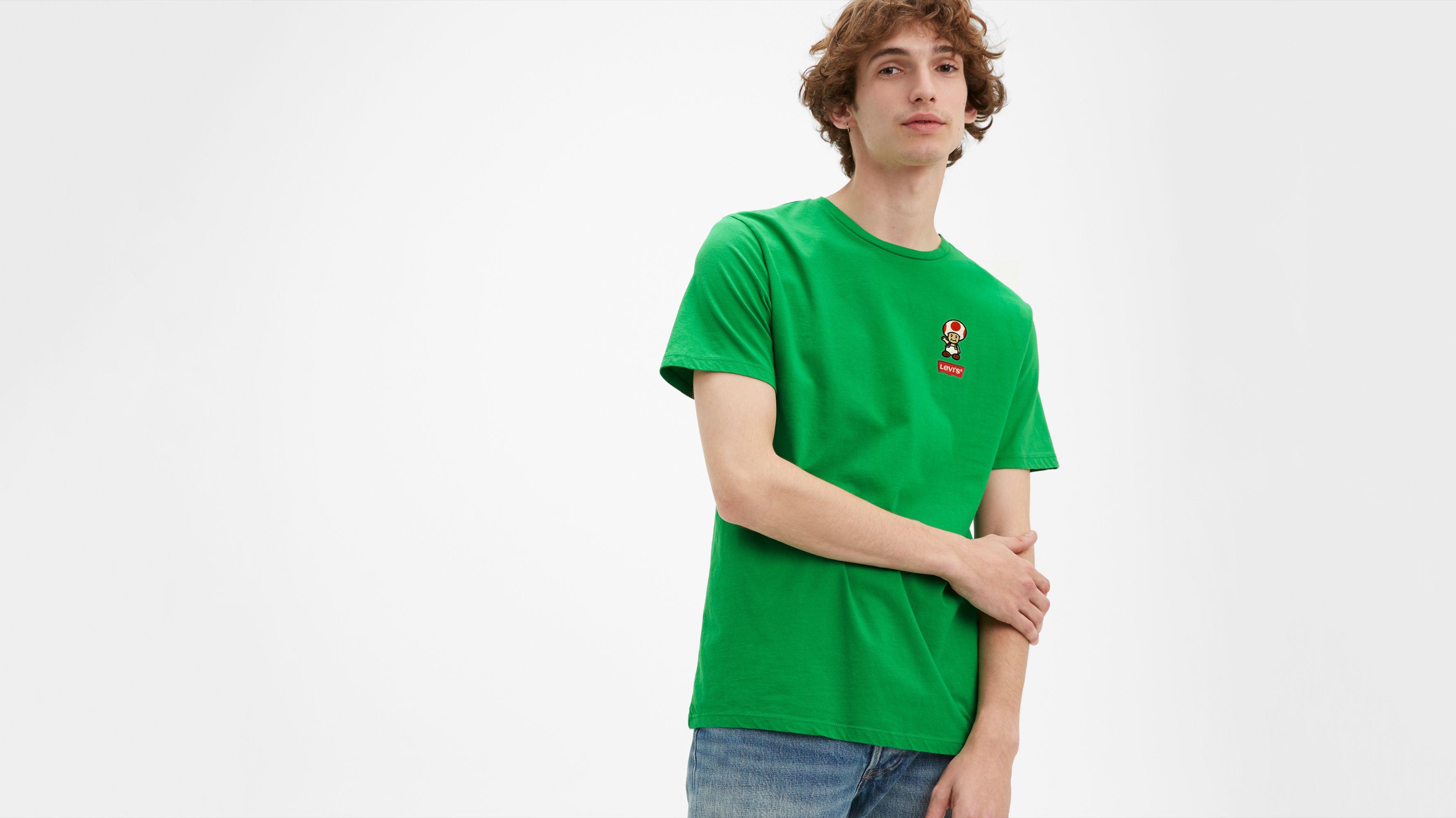 Levi's® X Super Mario Graphic Tee Shirt - Green | Levi's® US