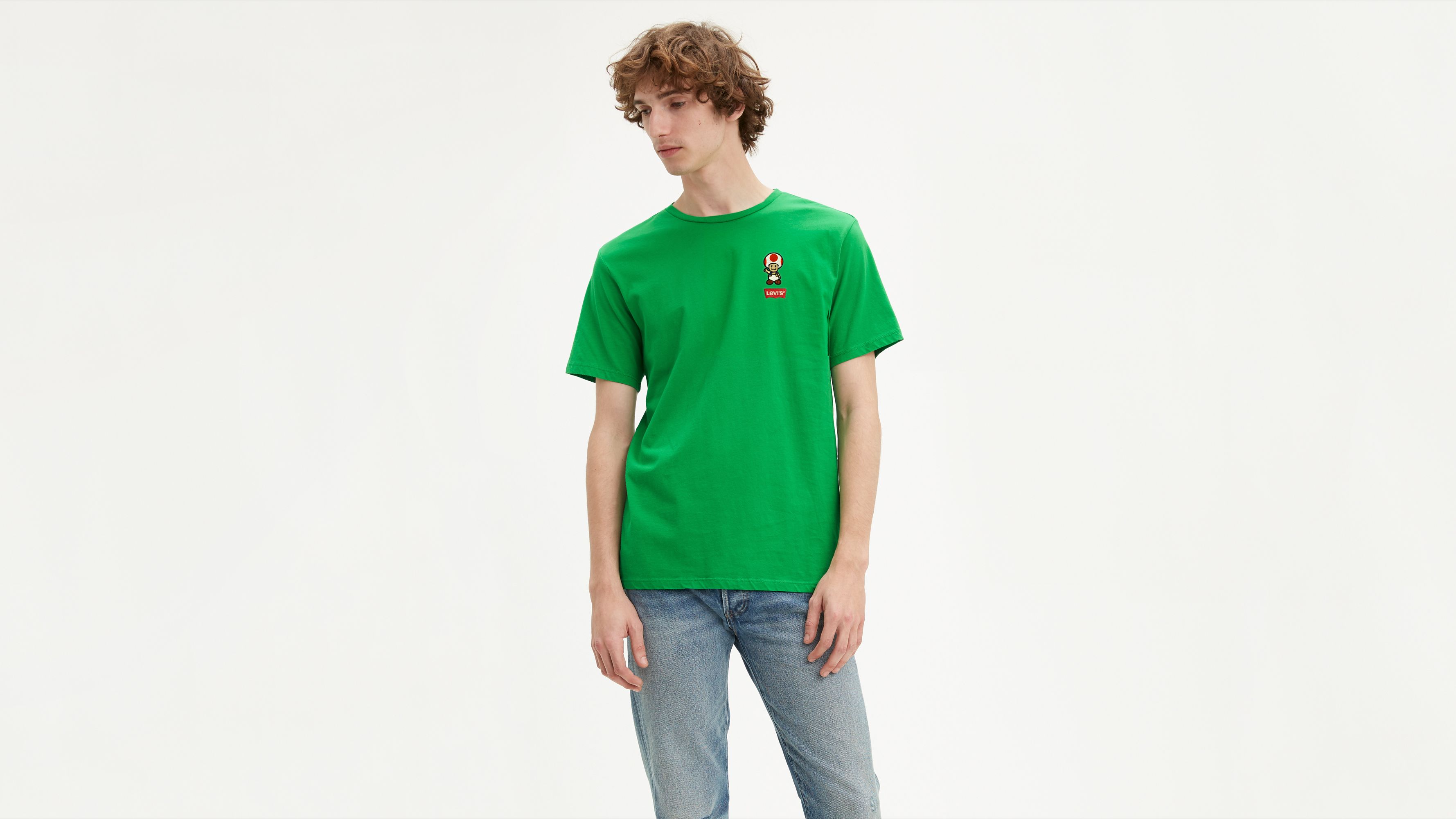 Levi's® X Super Mario Graphic Tee Shirt - Green | Levi's® US