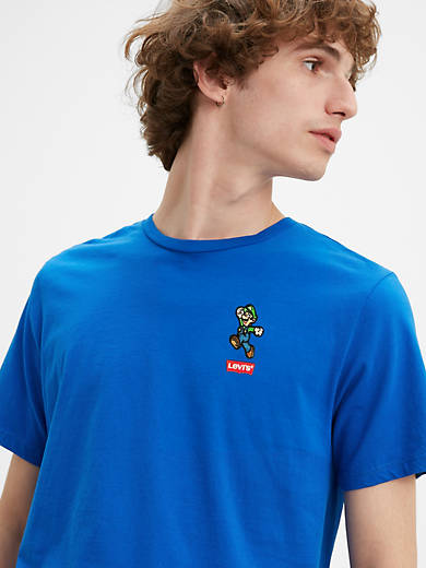 Vakantie willekeurig nationalisme Levi's® X Super Mario Graphic Tee Shirt - Blue | Levi's® US