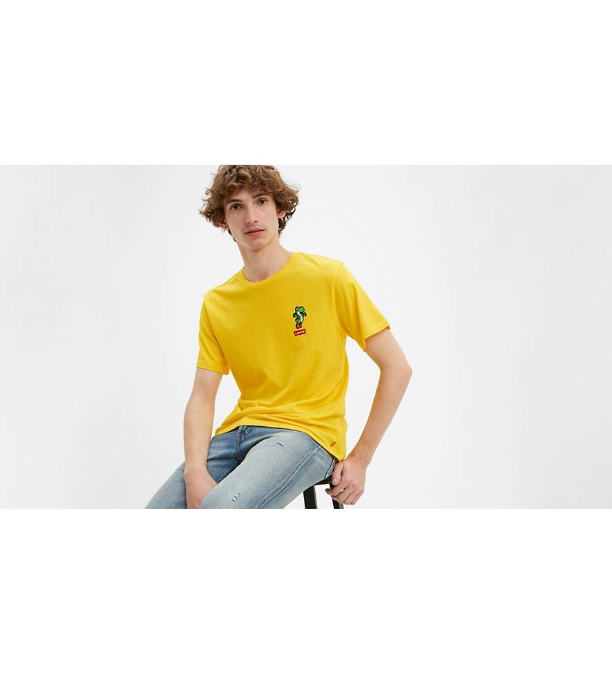 Levi's® X Super Mario Graphic Tee Shirt - Yellow | Levi's® CA