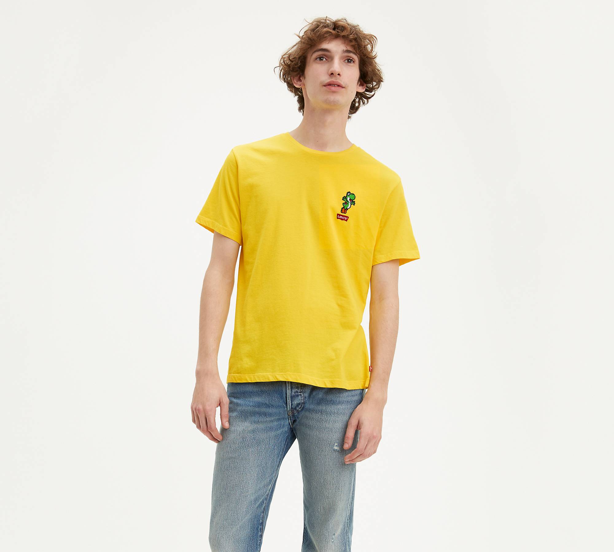 Levi's® X Super Mario Graphic Tee Shirt - Yellow | Levi's® CA