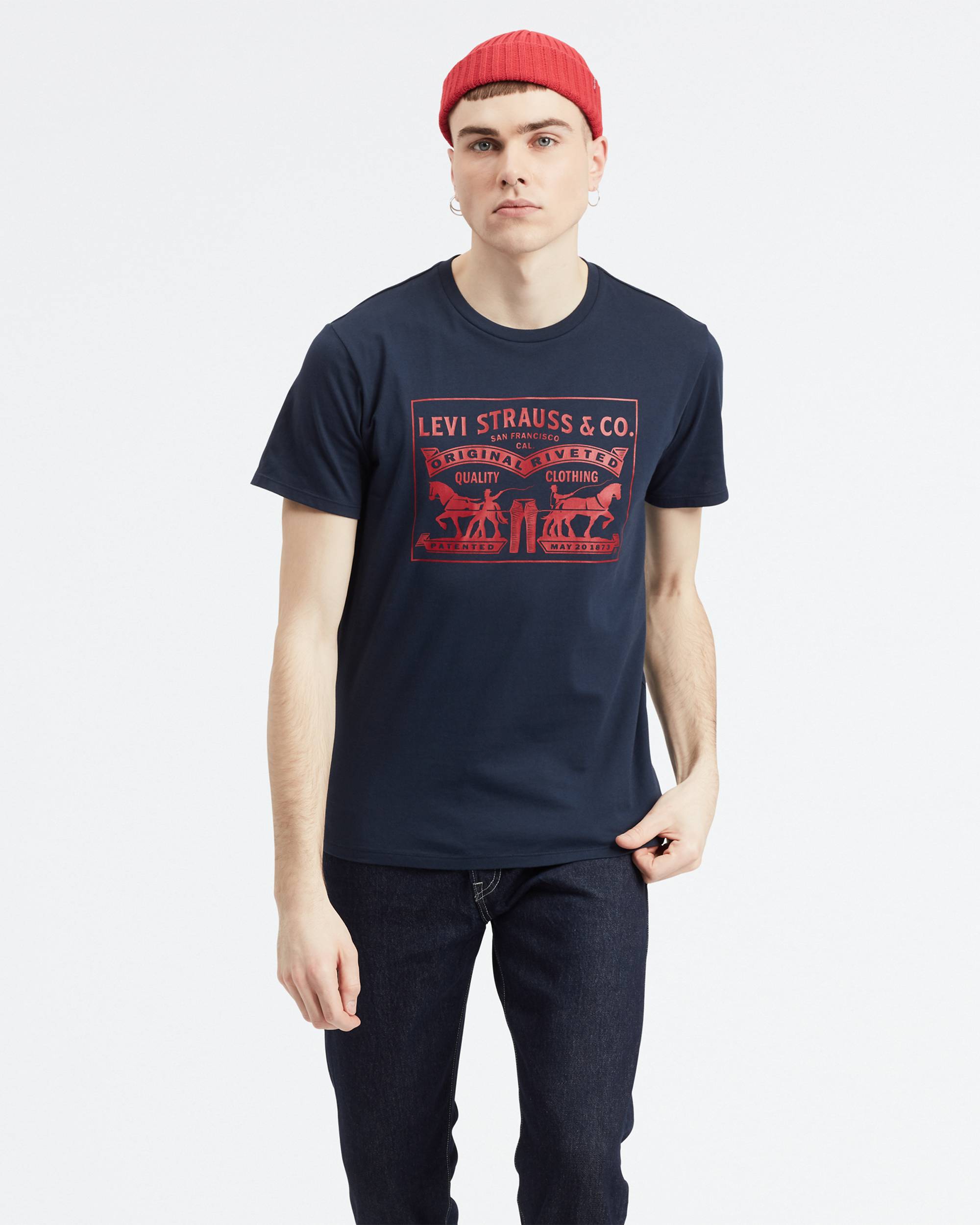 Two-Horse Pull Graphic Tee Shirt 1