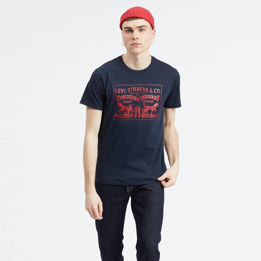 Two-Horse Pull Graphic Tee Shirt 1