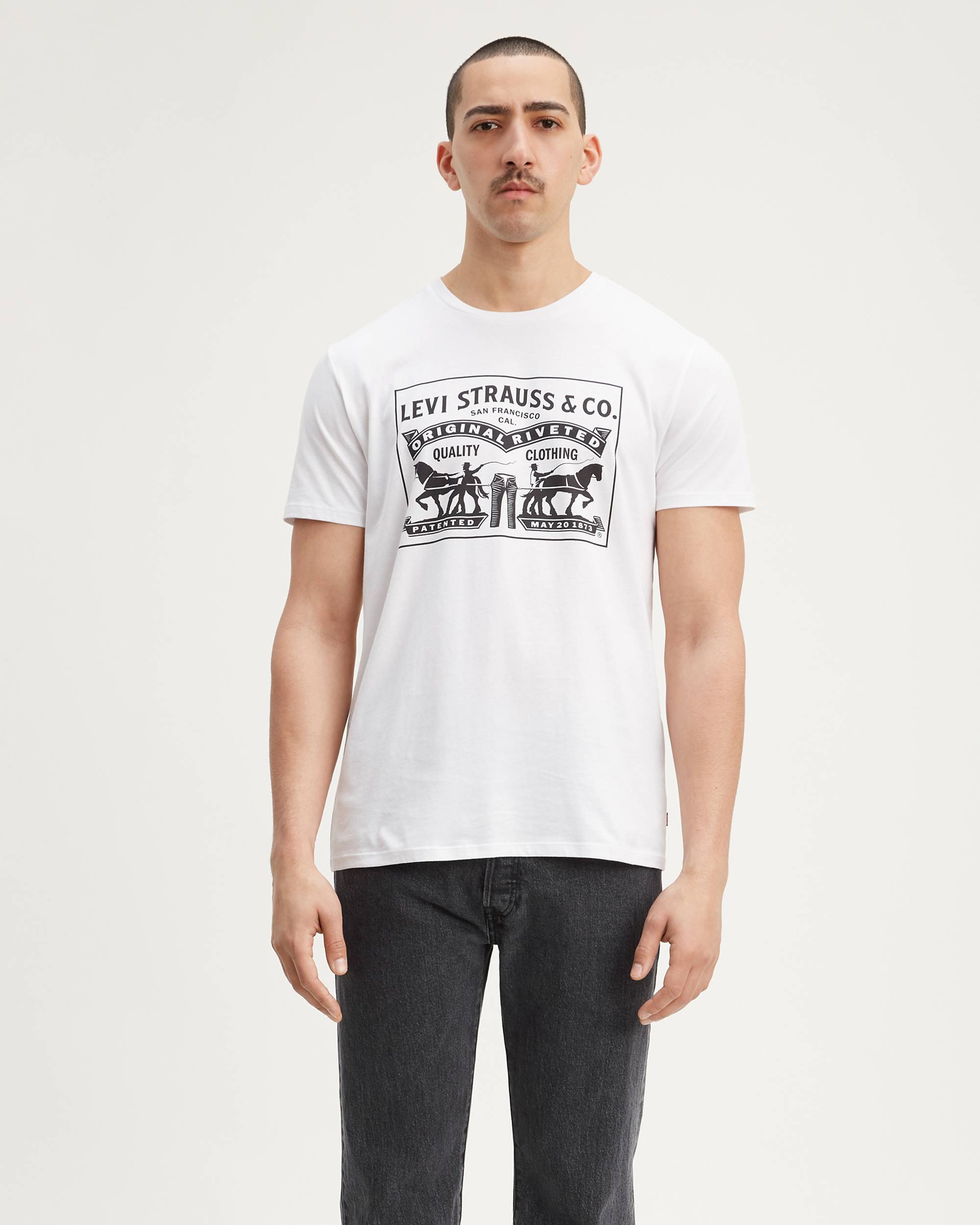 Two-Horse Pull Graphic Tee Shirt 1