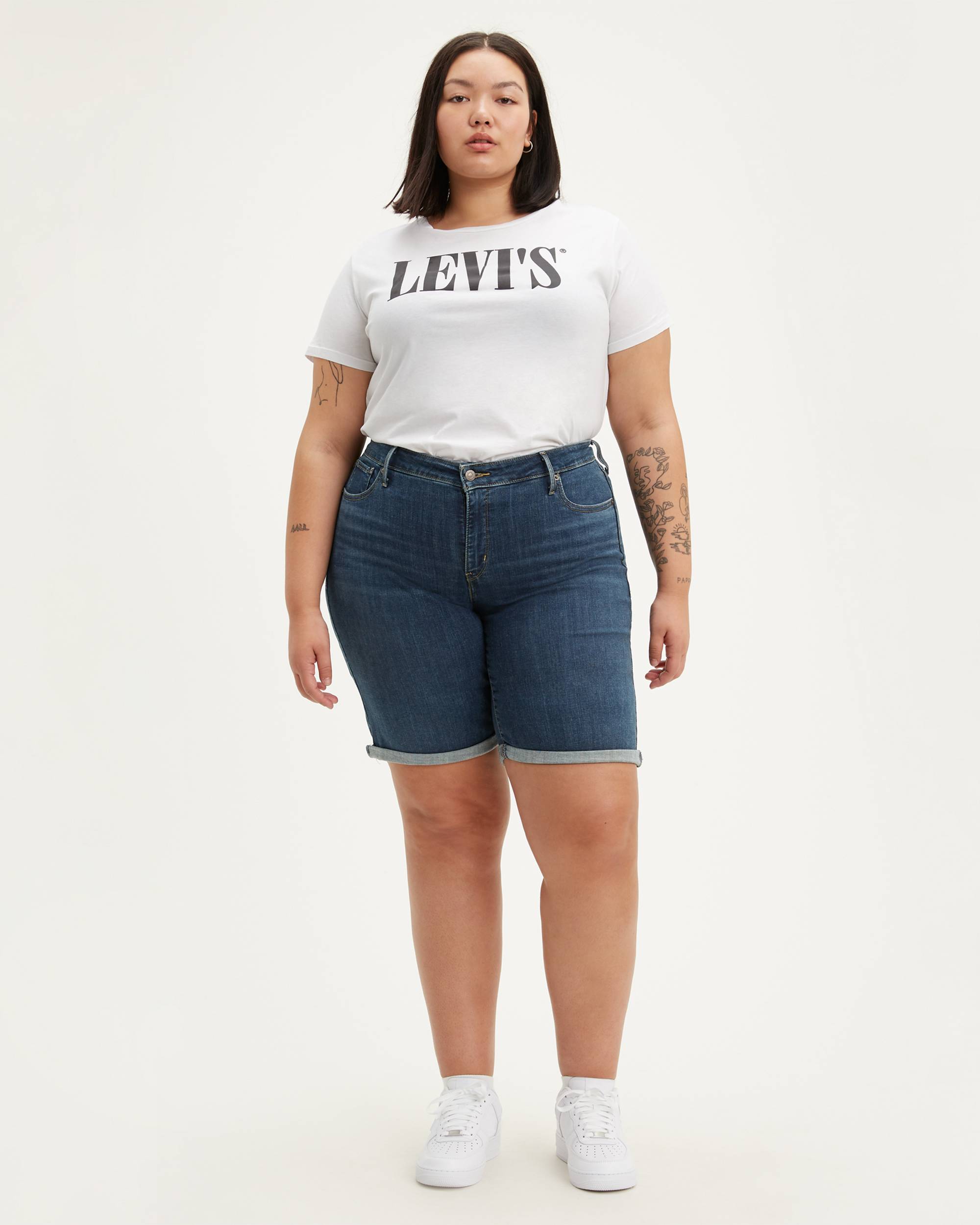 Classic Bermuda Women's Shorts (Plus Size) 1