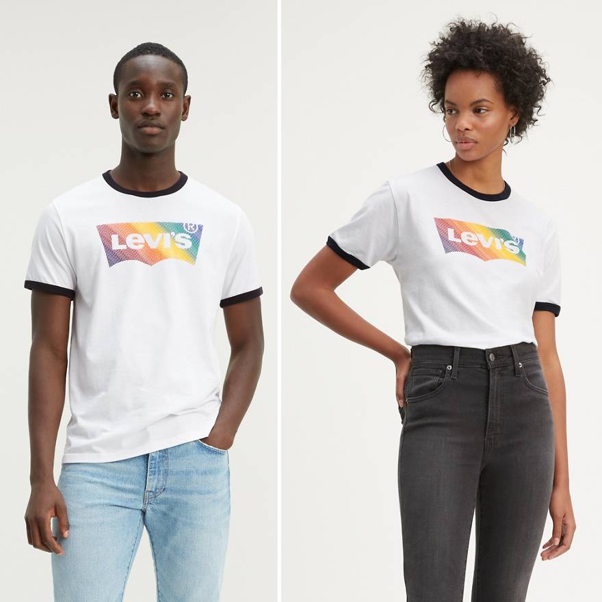 Levi's® Pride Community Ringer Tee Shirt 1