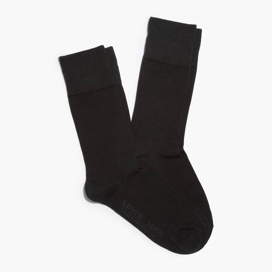 Levi's® 2 Pack Solid Regular Cut Socks 1