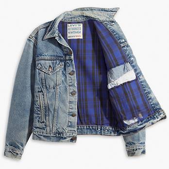 Authorized Vintage Trucker Jacket with Flannel 4