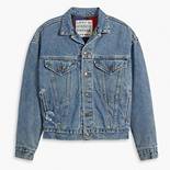 Authorized Vintage Trucker Jacket with Flannel 1