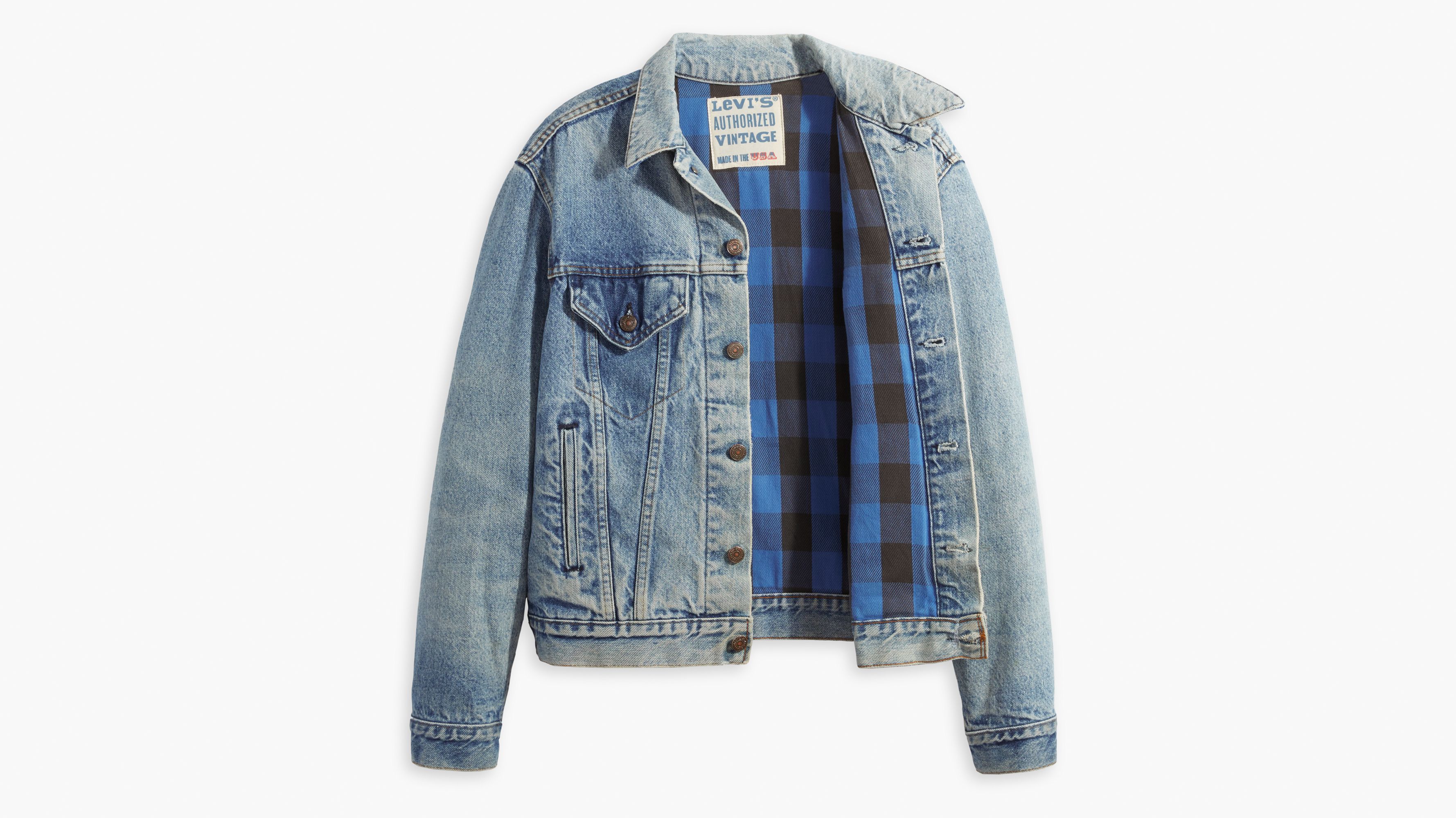 Authorized Vintage Trucker Jacket With Flannel Medium Wash Levi's® US