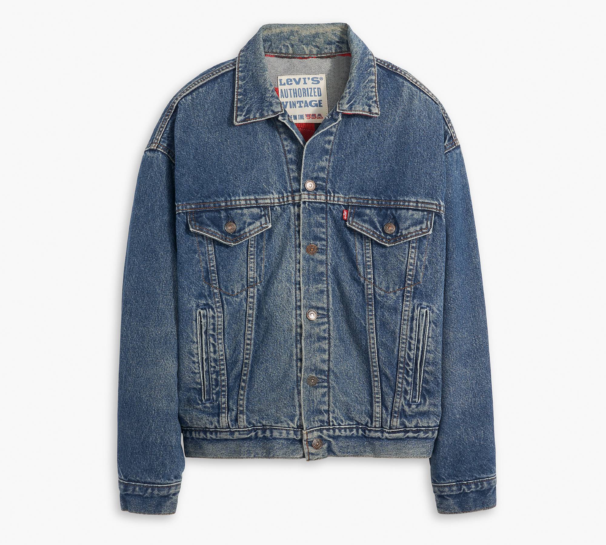 Authorized Vintage Trucker Jacket with Flannel 1