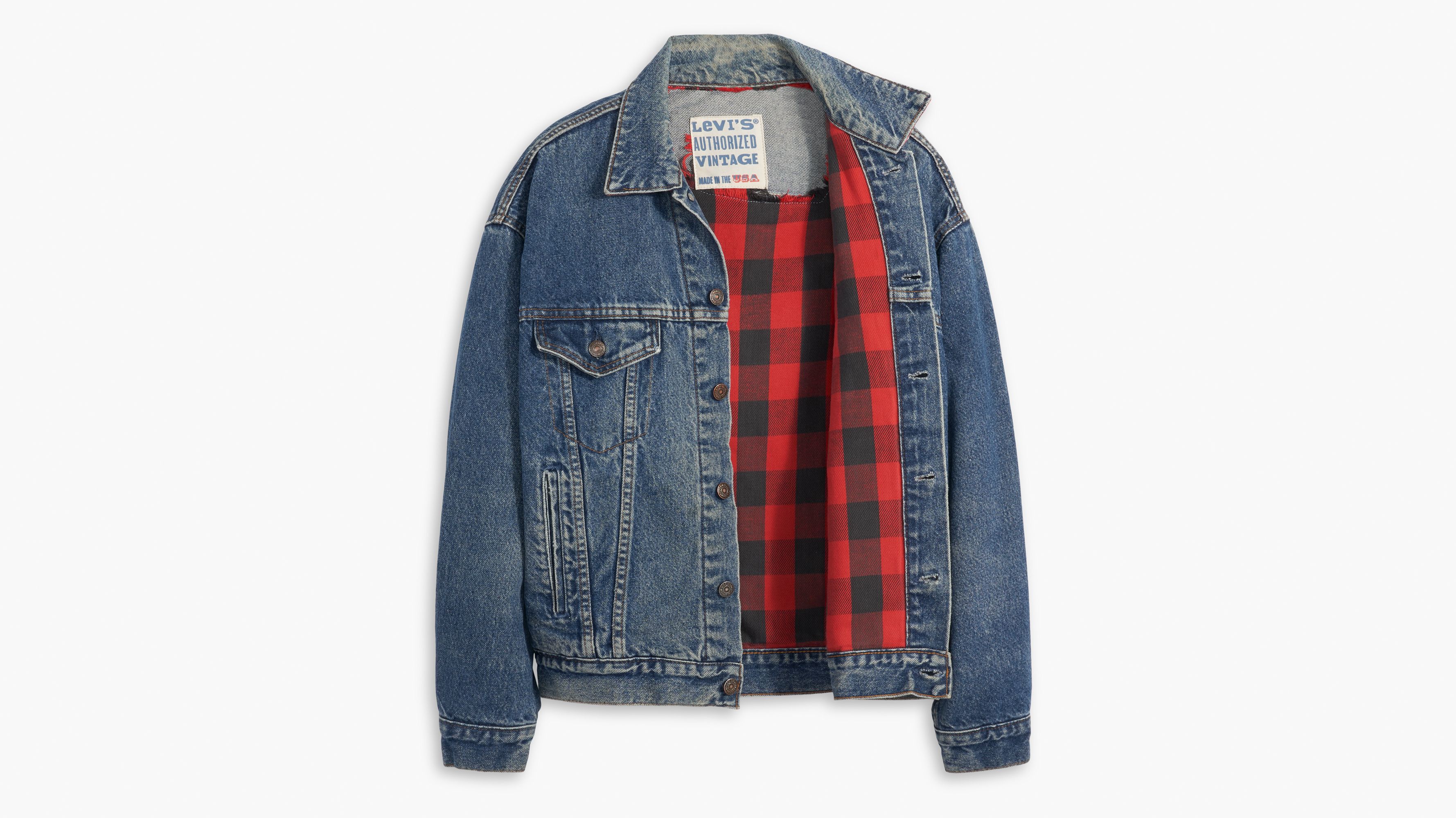 levis flannel lined trucker jacket