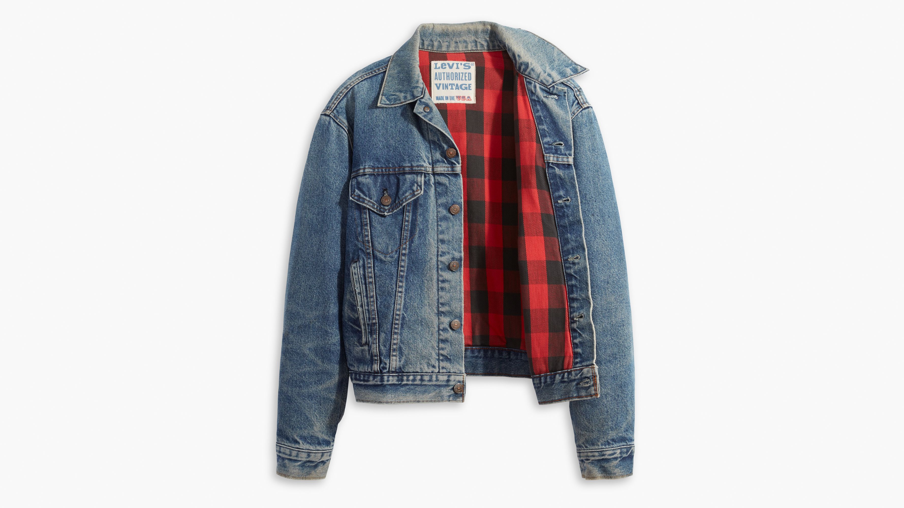 Levi's flannel lined hotsell jean jacket