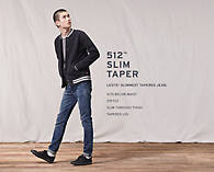512™ Slim Tapered Jeans - Black | Levi's® GB