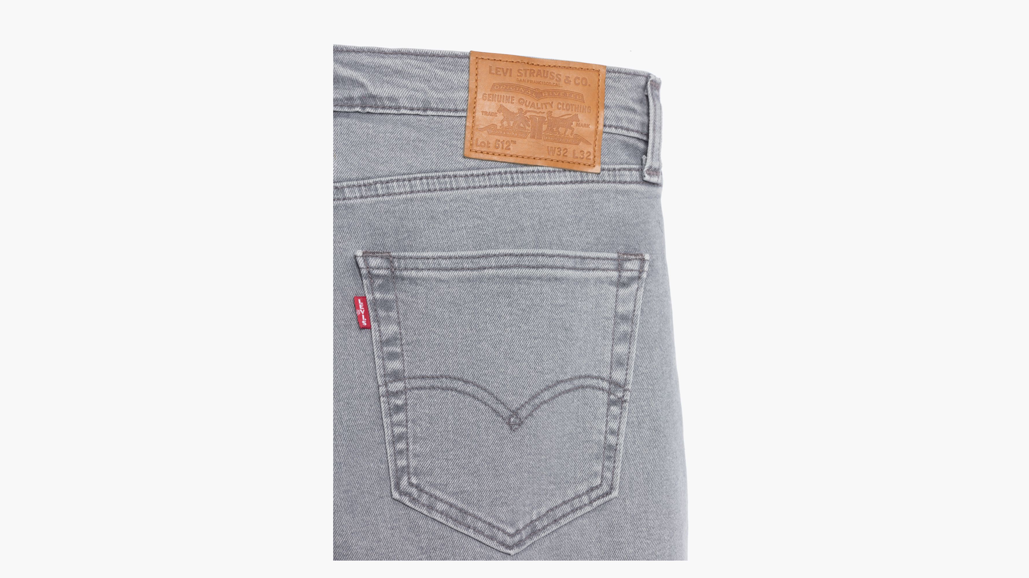 levis 512 grey jeans