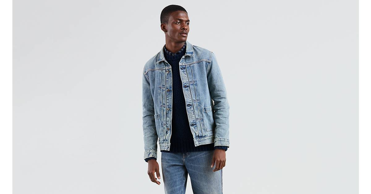 Levi's® Made & Crafted® Type Ii Worn Trucker Jacket - Blue | Levi's® CZ