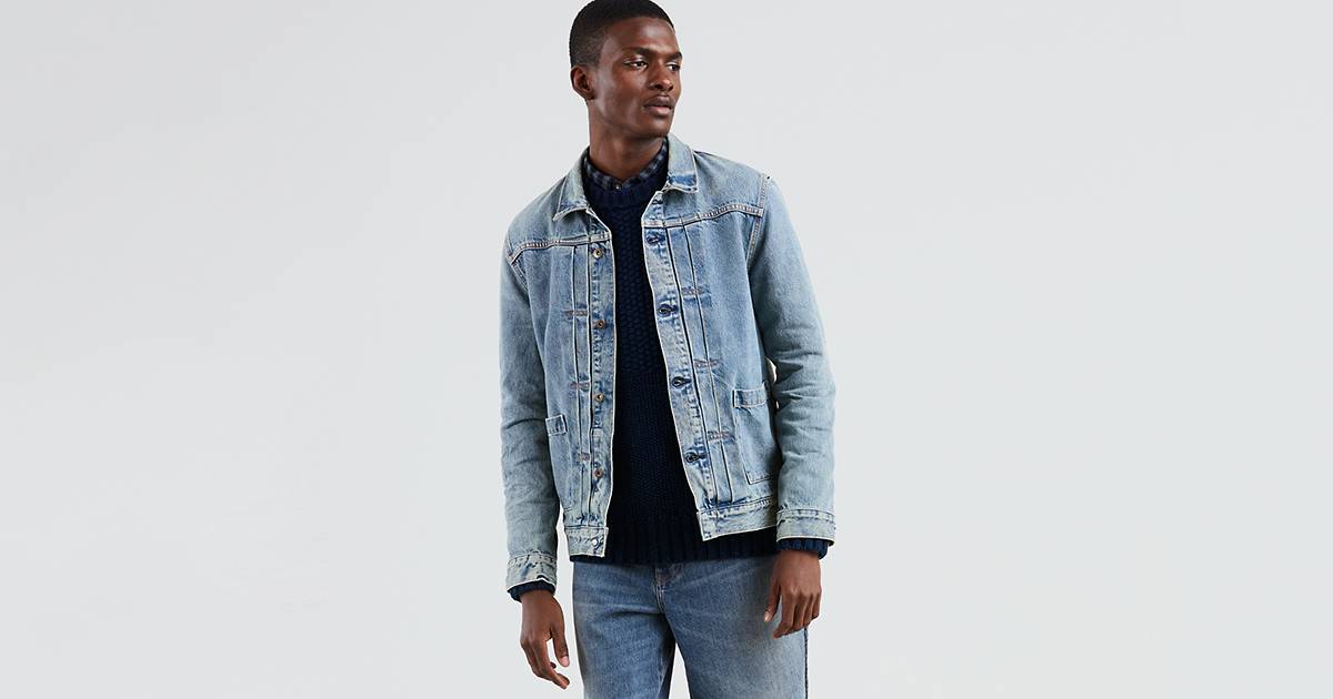 Levi's® Made & Crafted® Type Ii Worn Trucker Jacket - Blue | Levi's® CZ
