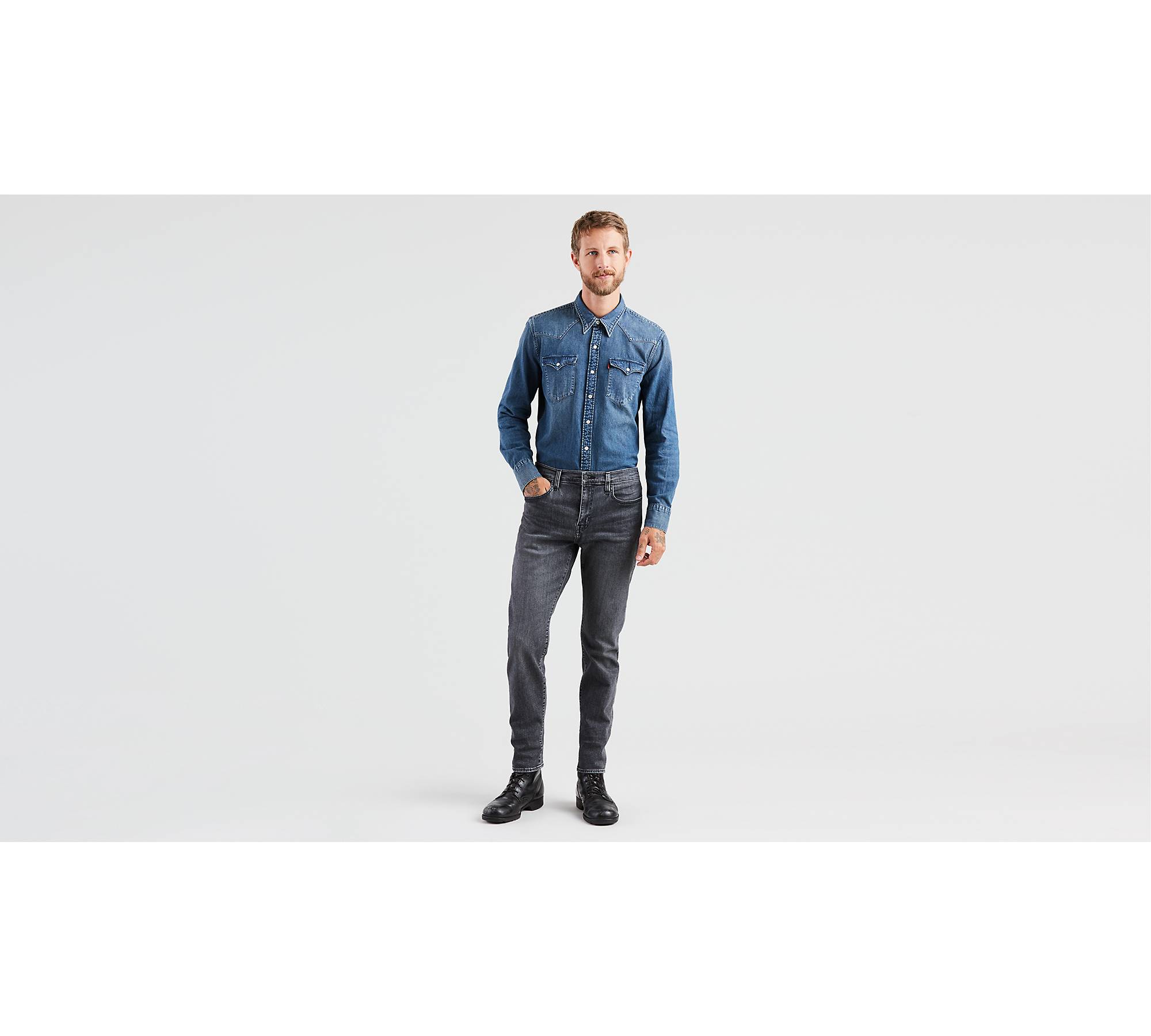 502™ Taper Fit Levi’s® Flex Men's Jeans - Grey | Levi's® US