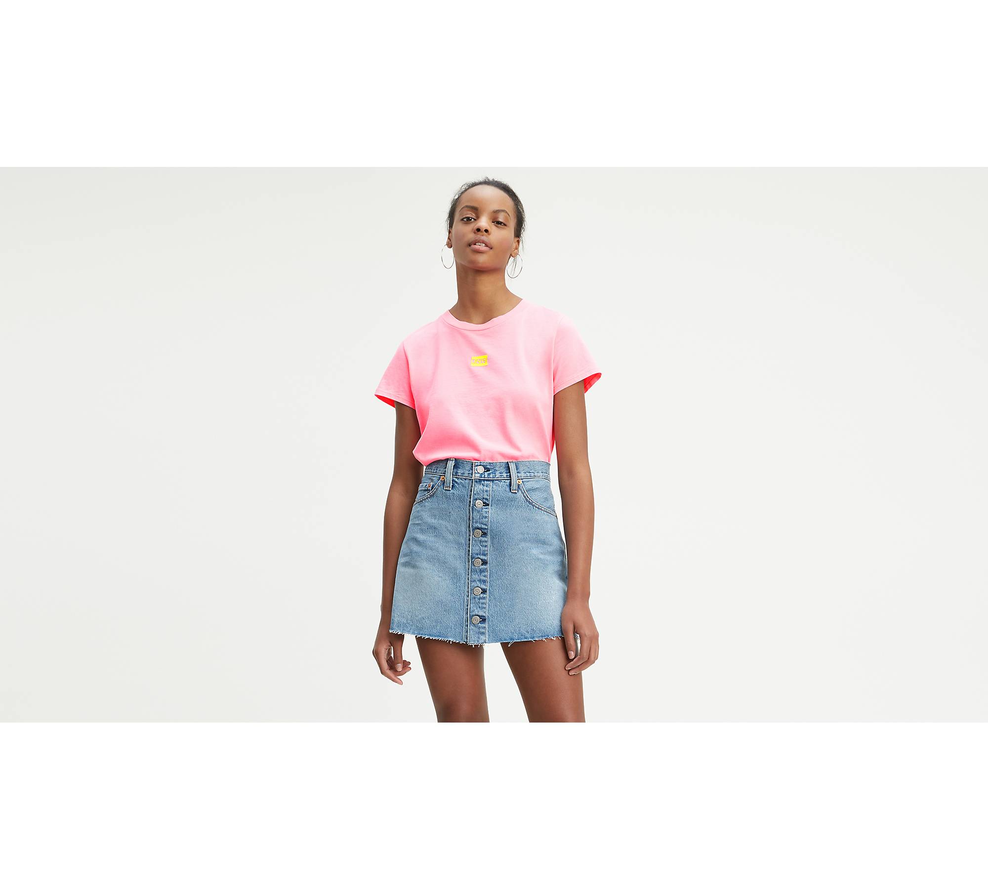 Graphic Cropped Neon Tee Shirt 1