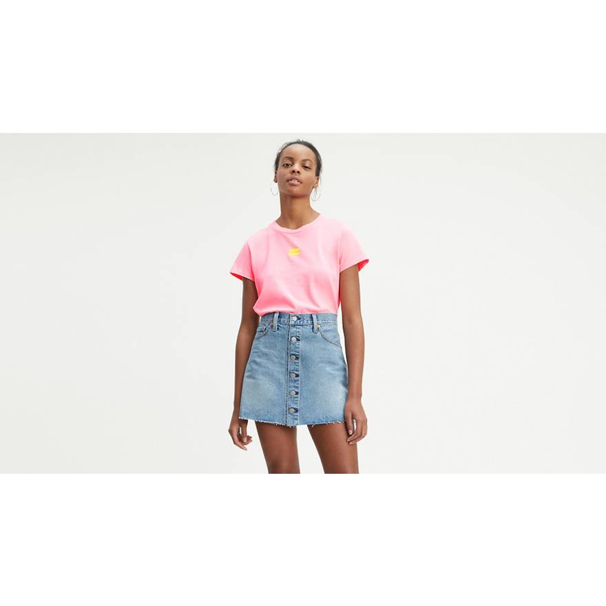 Graphic Cropped Neon Tee Shirt 1