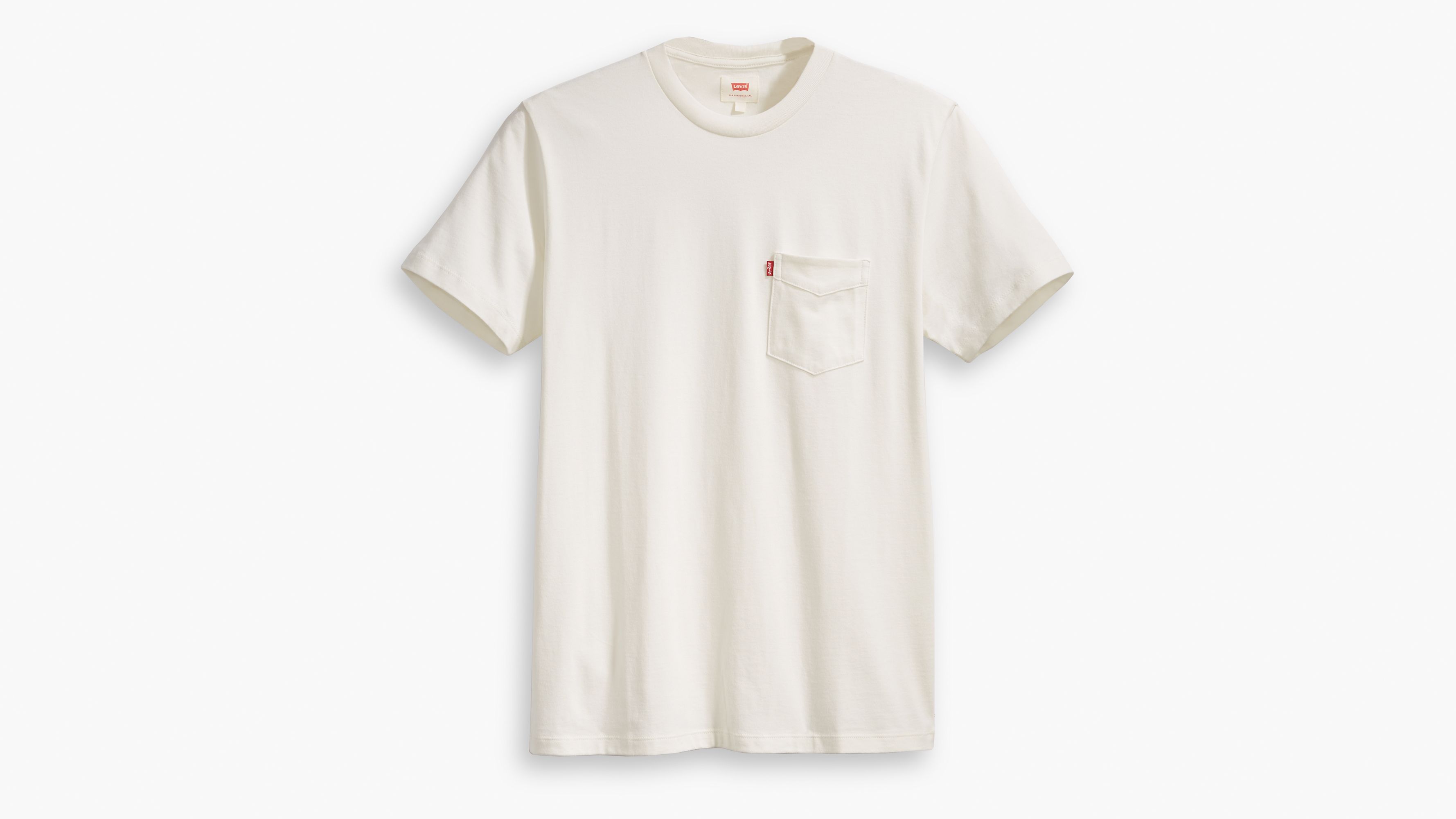 levis white pocket t shirt