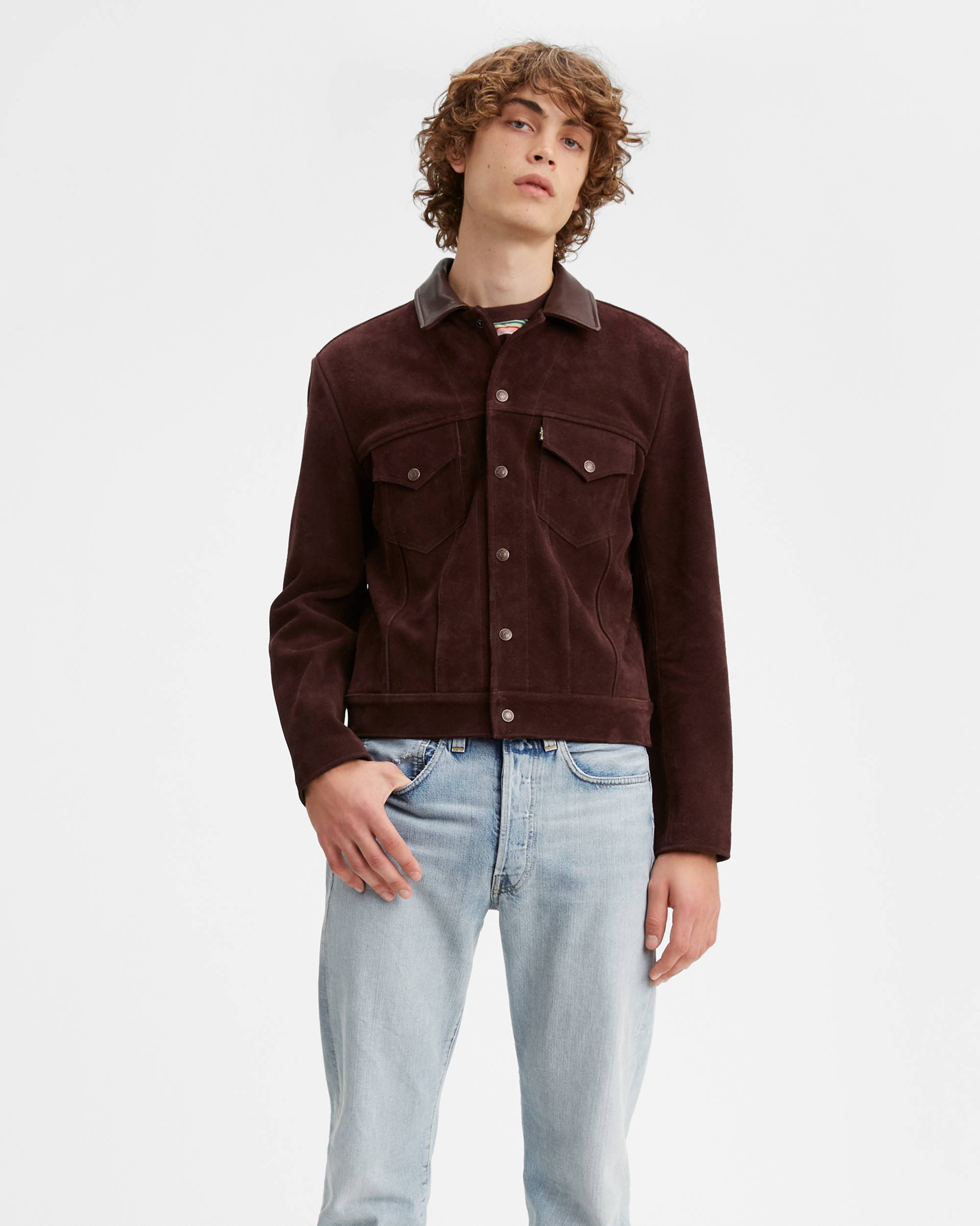 1960'S Suede Trucker Jacket 1