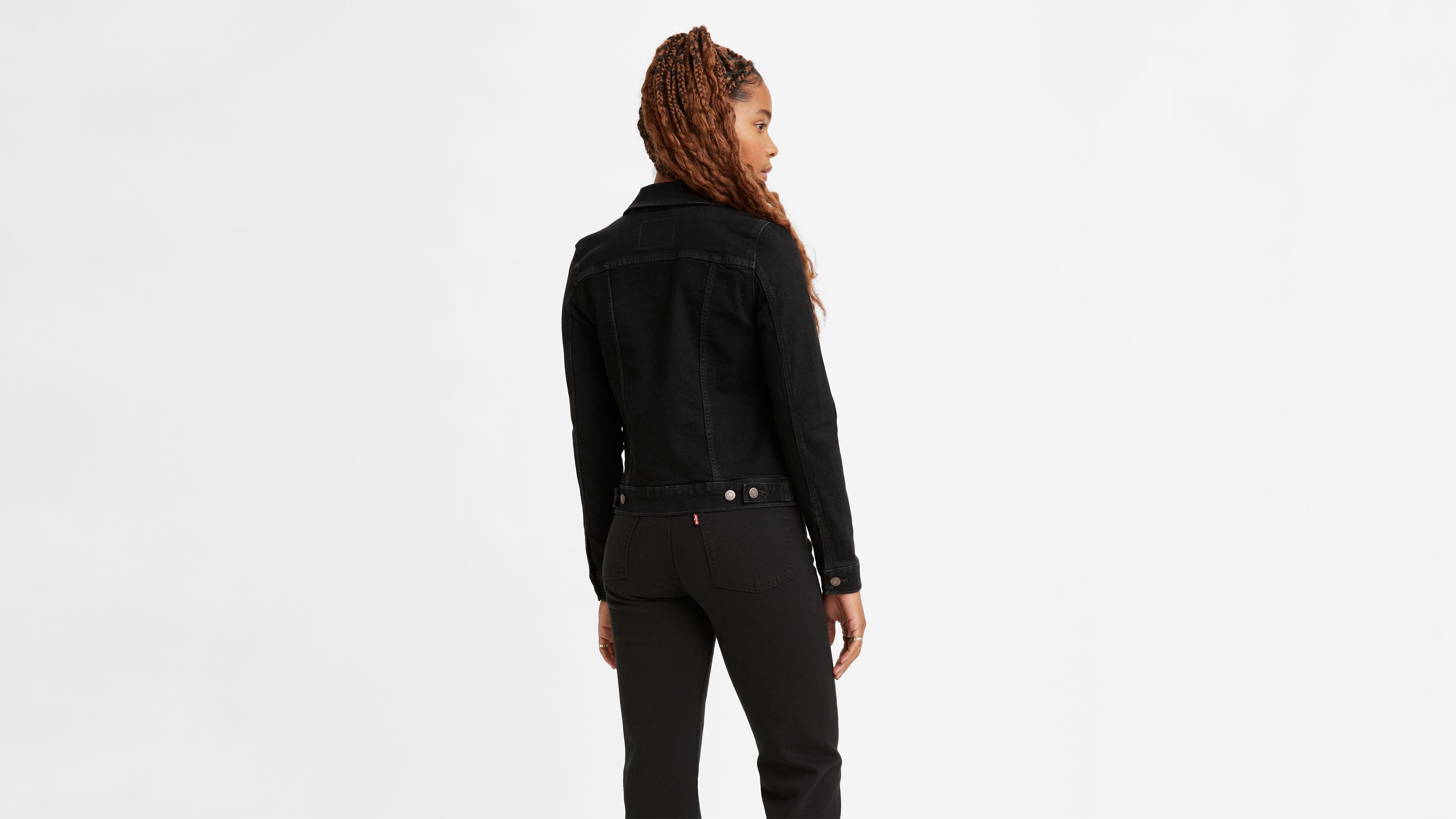 Levi's oversized utility denim jacket in black | ASOS