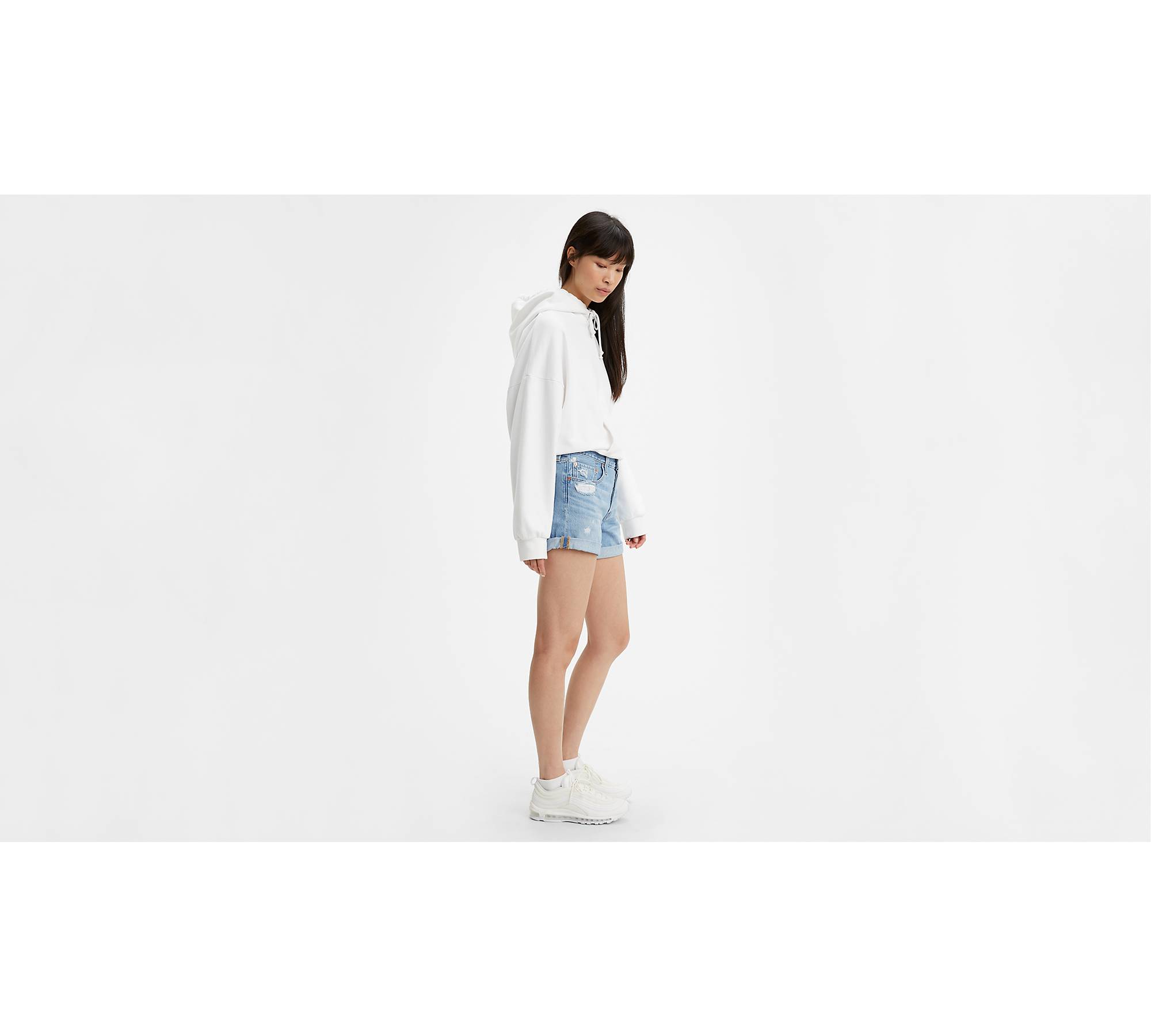 501® Long Womens Shorts - Light Wash | Levi's® US