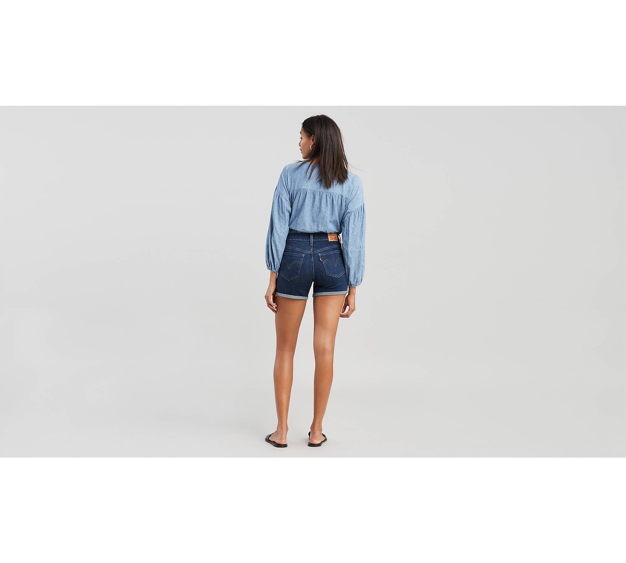 Mid Length Womens Shorts - Dark Wash | Levi's® US
