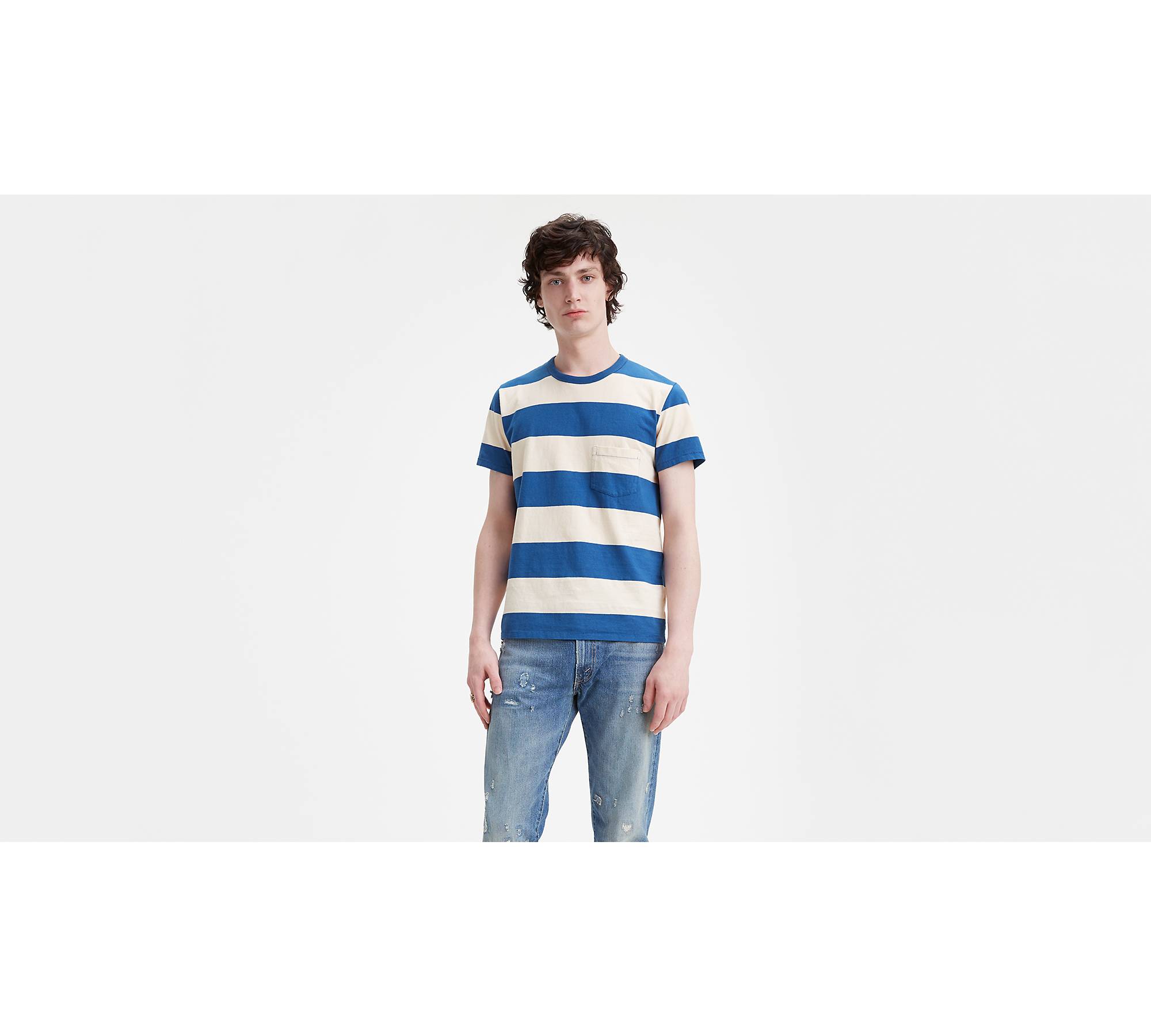 1960's Striped Tee Shirt - Multi-color