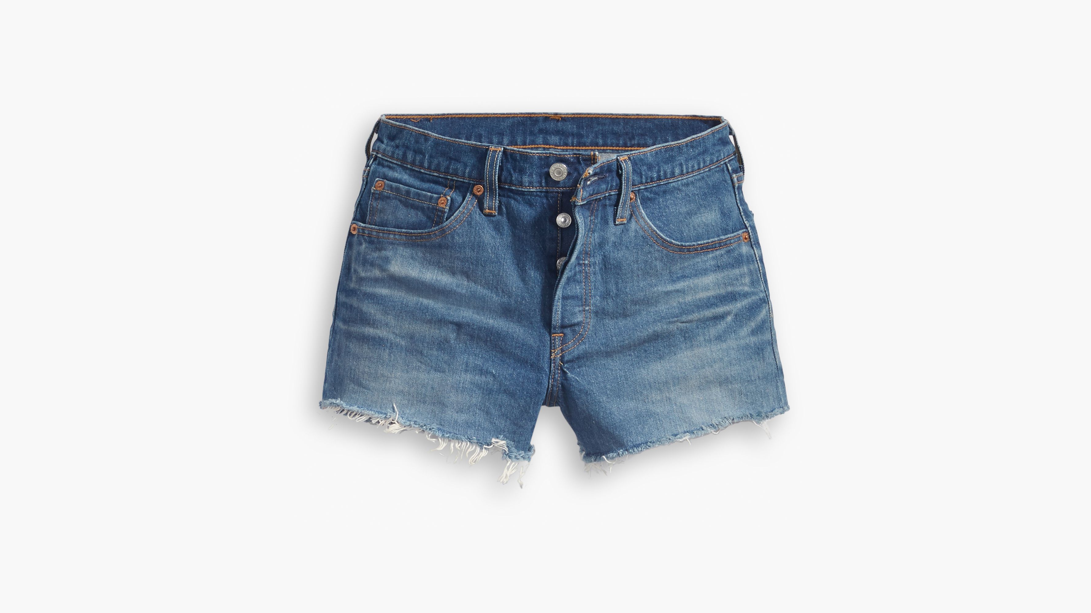 Ladies dark denim clearance shorts