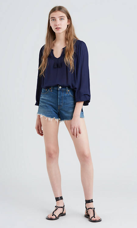 501 Womens Shorts Dark Wash Levi S Us 501 Womens Shorts Dark Wash Levi S Us