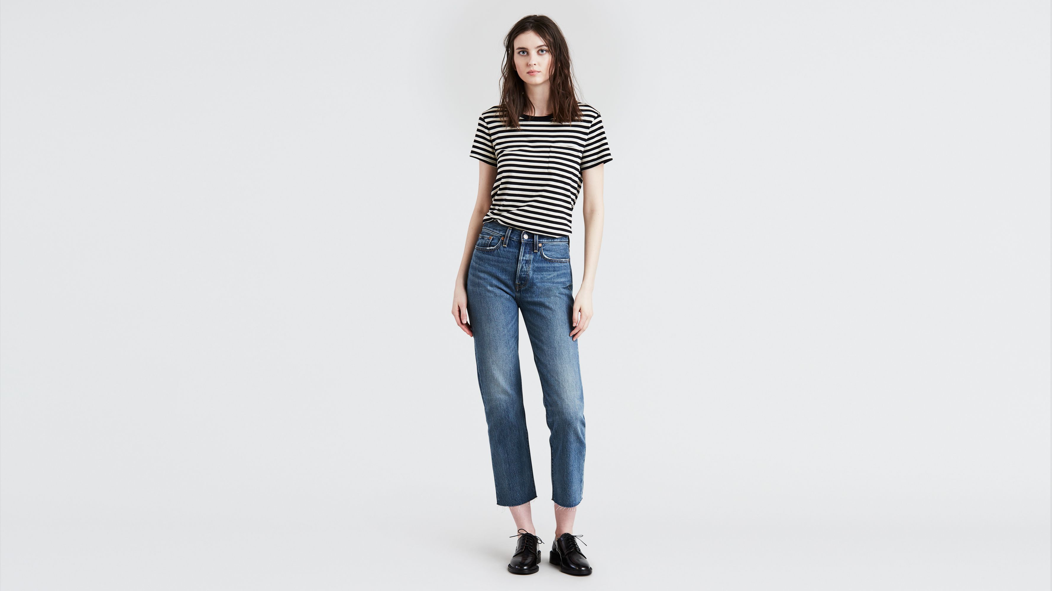 Wedgie Fit Straight Jeans - Светло 
