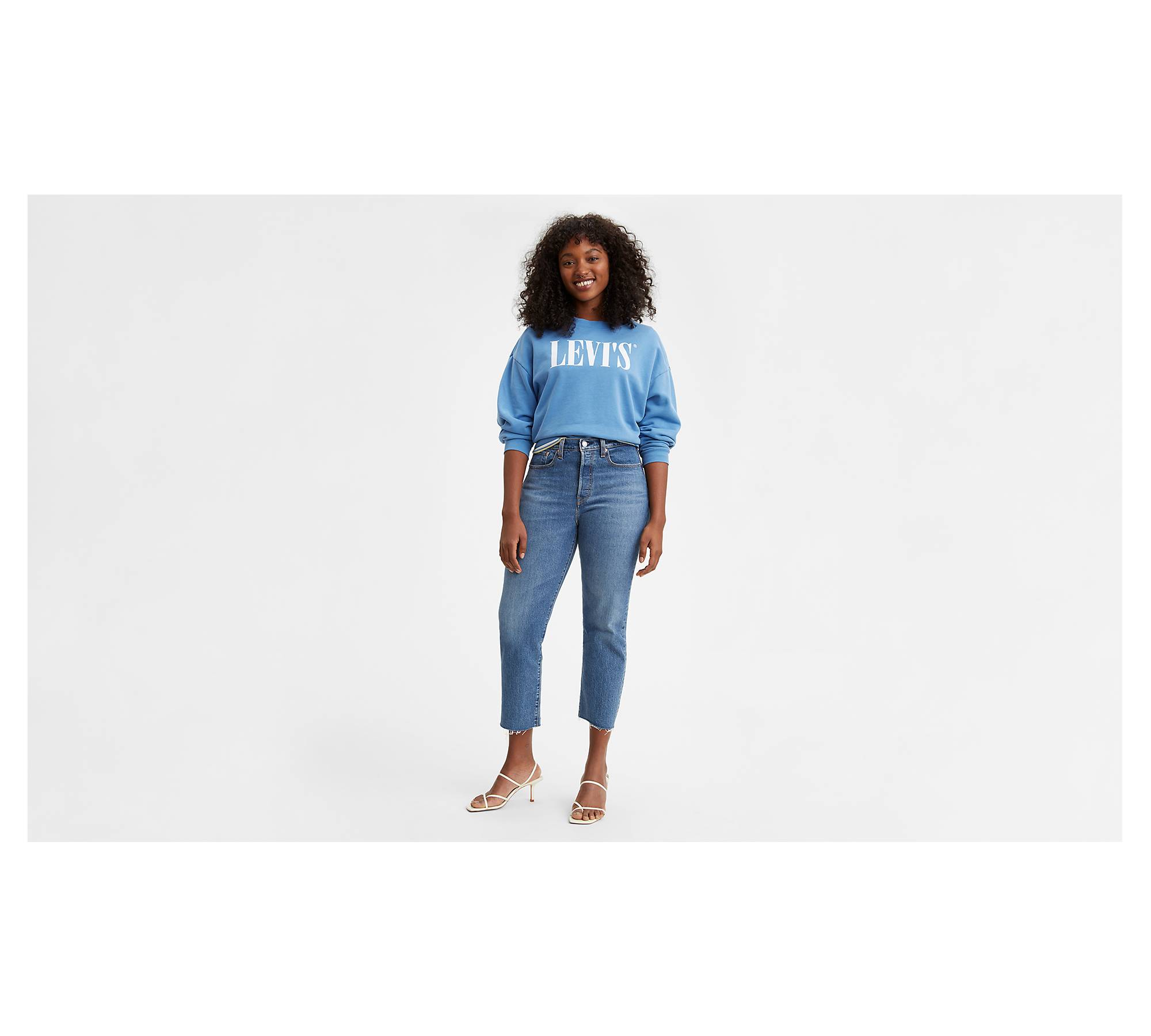 Wedgie Straight Jeans - Blue