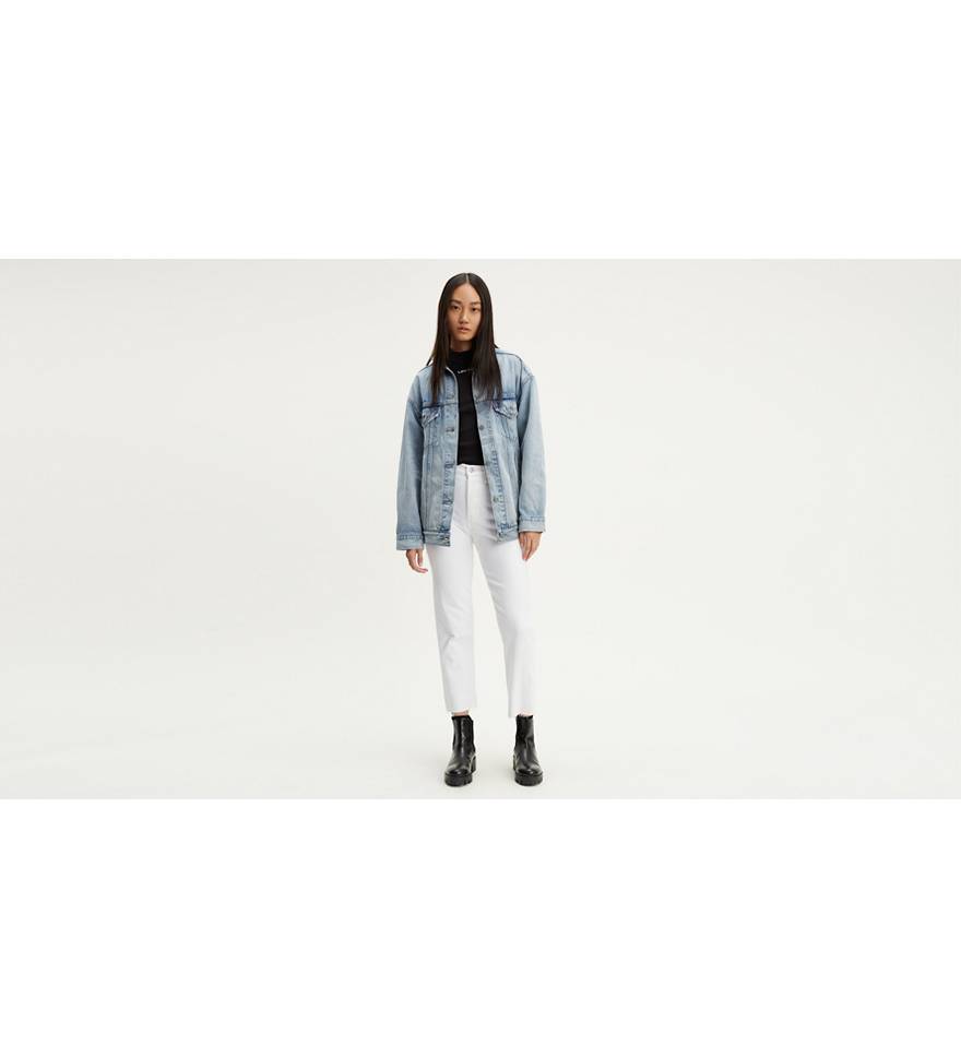 Wedgie Straight Fit Women's Jeans - White | Levi's® US