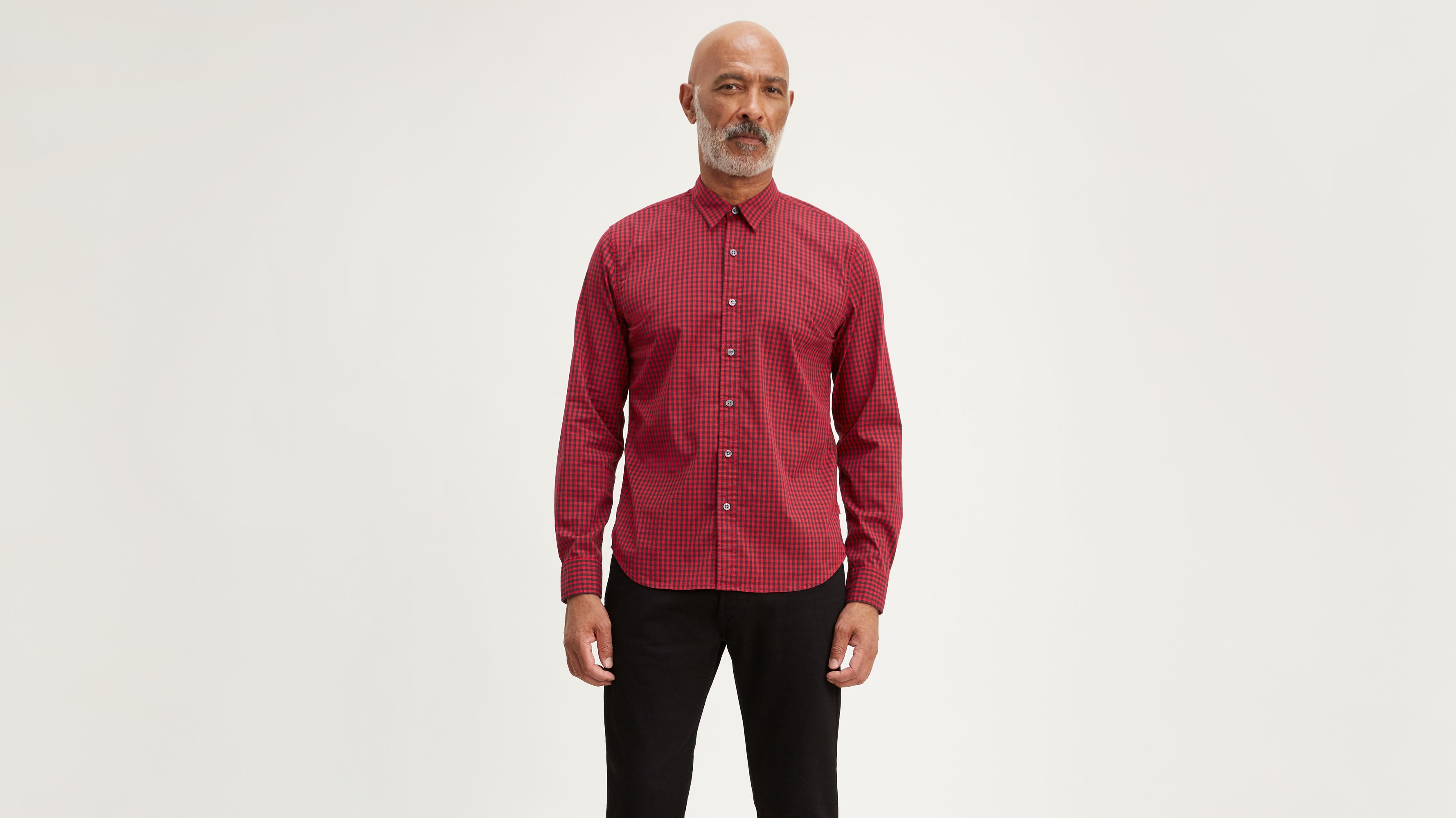 Levis check 2024 shirt mens