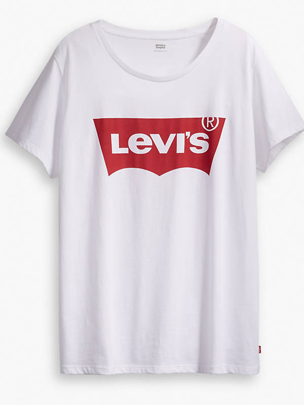 Levi's® Logo Perfect T-shirt (plus Size) - White | Levi's® US
