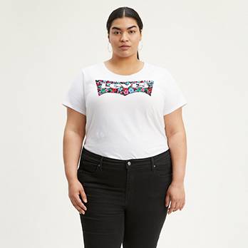 Levi's® Floral Logo Tee Shirt (Plus Size) 1
