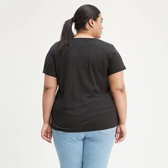 Rounded Logo Graphic Tee Shirt (Plus Size) 2