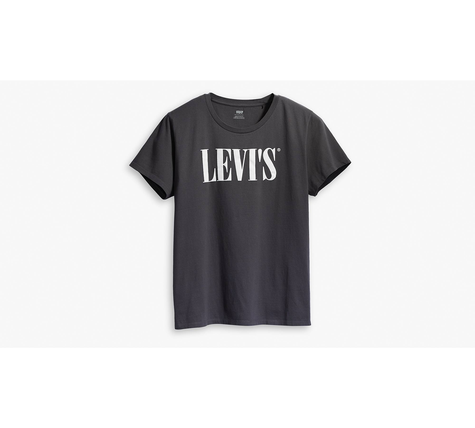 Levi's® Serif Logo Graphic Tee Shirt (plus Size) - White | Levi's® US