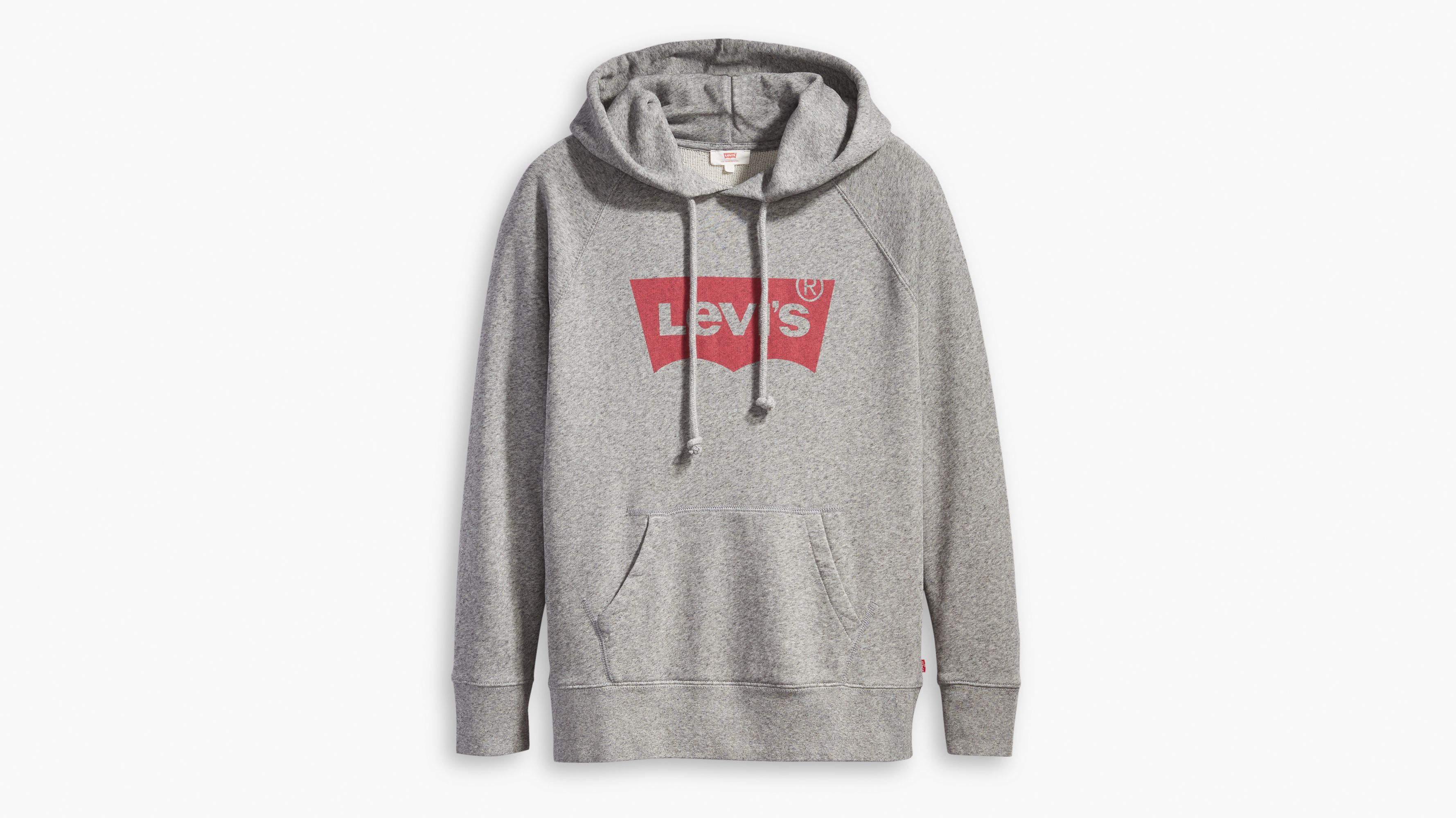 Levi's® Logo Sport Hoodie - Grey | Levi 