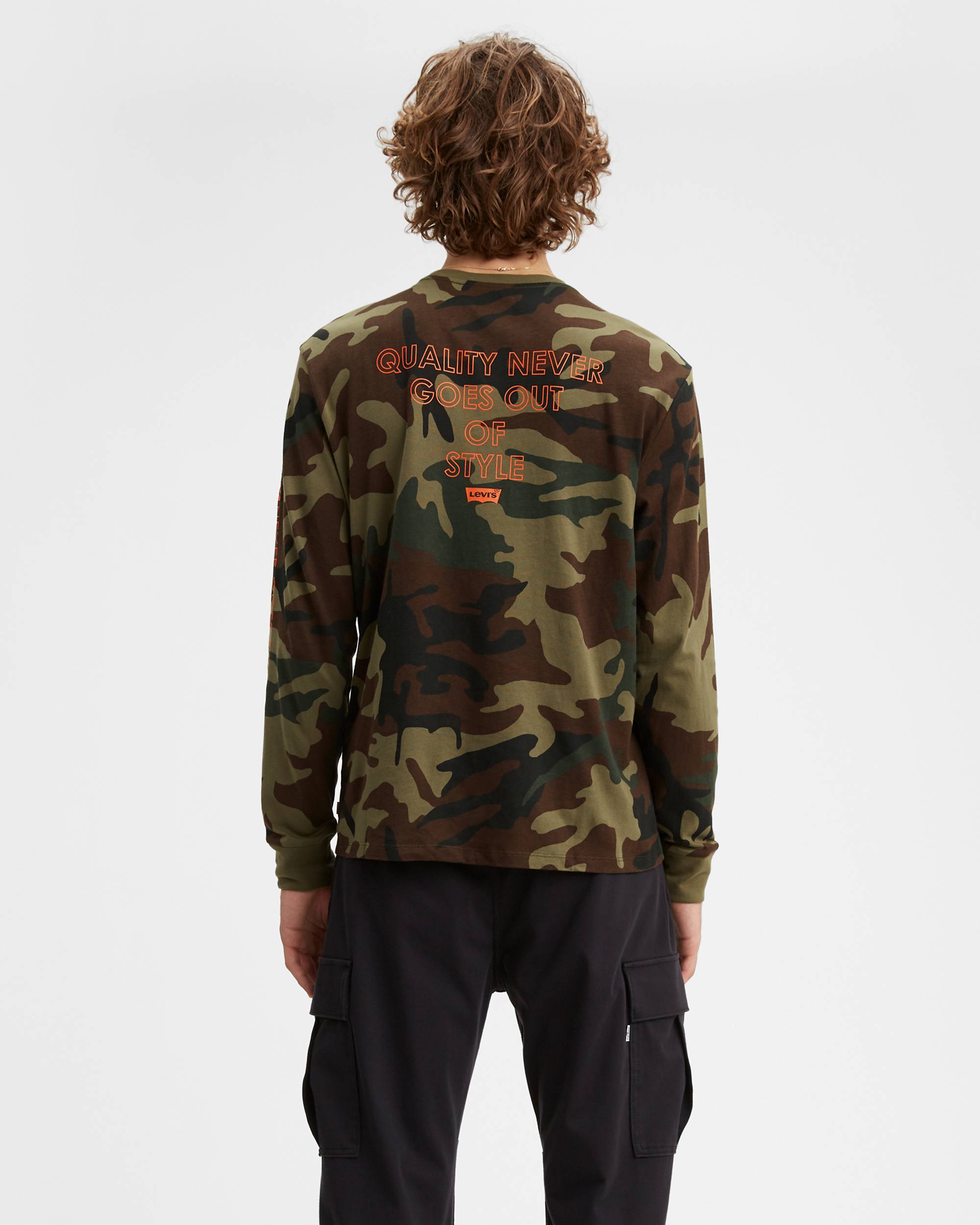 Camo Levi's® Logo Long Sleeve Tee Shirt 3