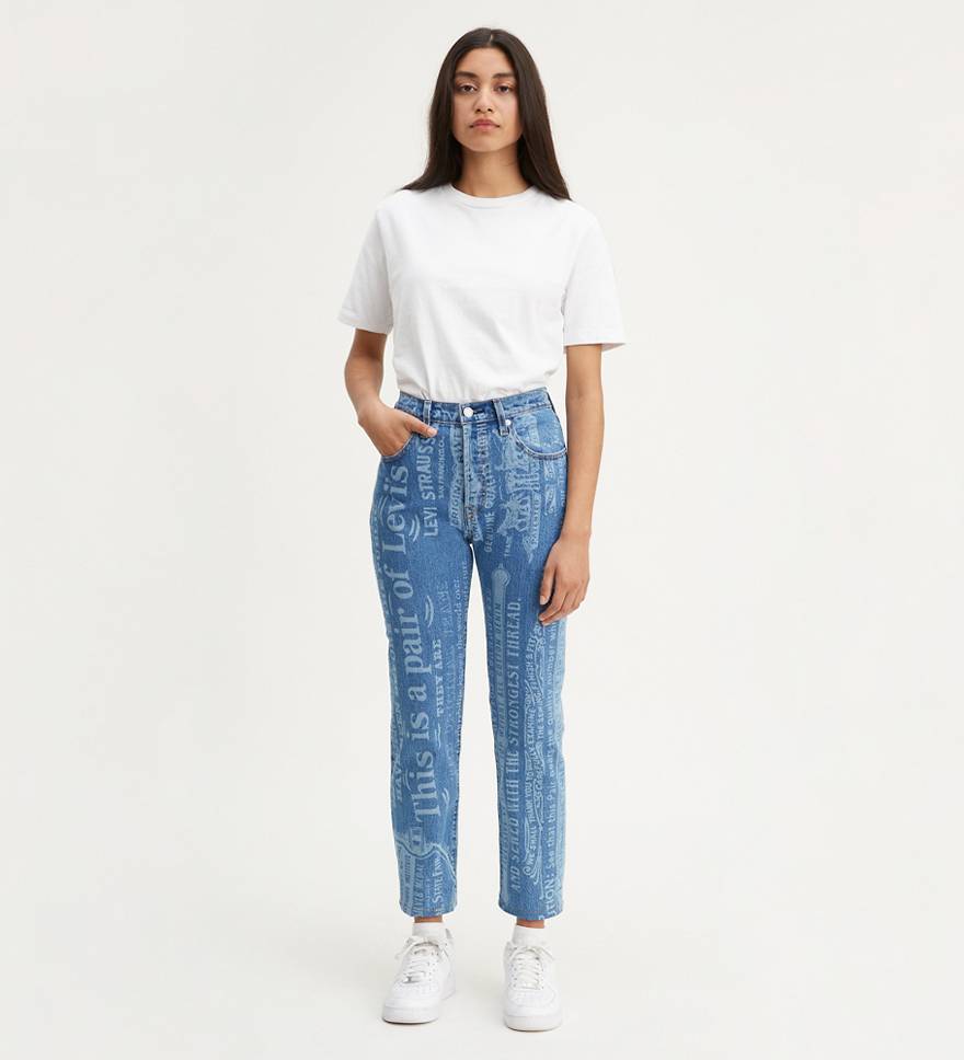 501® Original Cropped Women's Jeans All Over Print 1