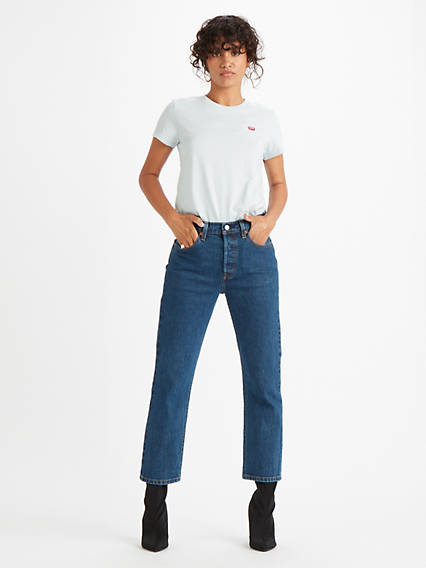 levi's - 501® Crop Jeans - Blau / Charleston Vision