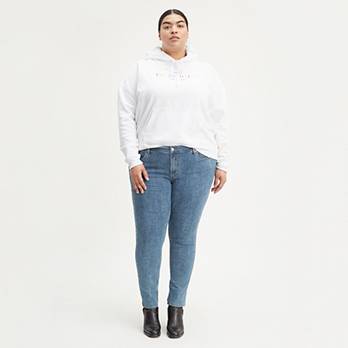 711 Skinny Laser Printed Women's Jeans (Plus Size) 1