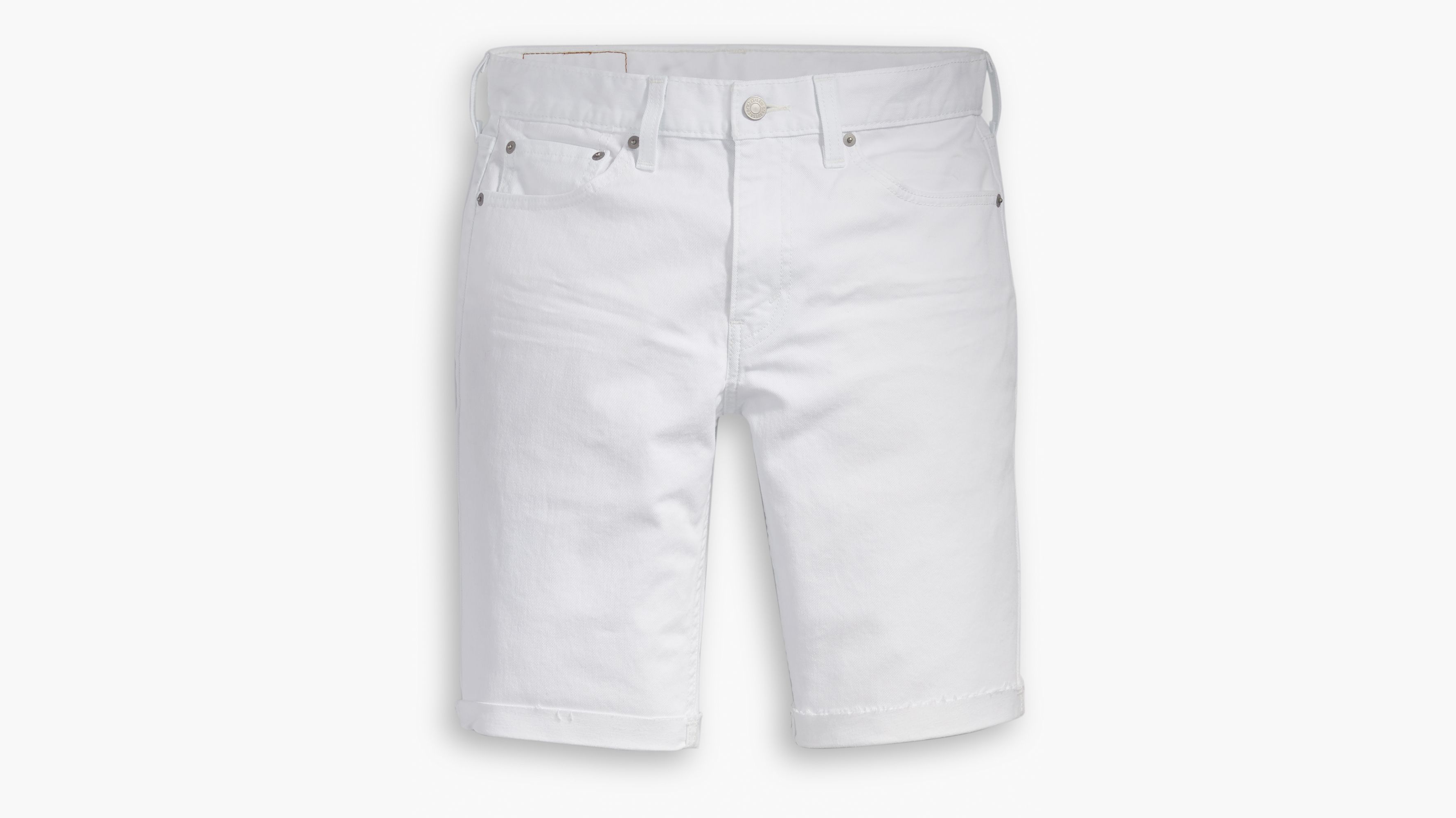 White levi shop cutoff shorts