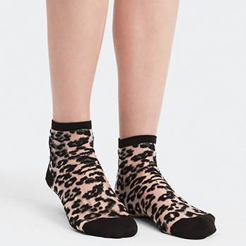 Levi's® Sock- Transparent Leopard (1 Pair) 4