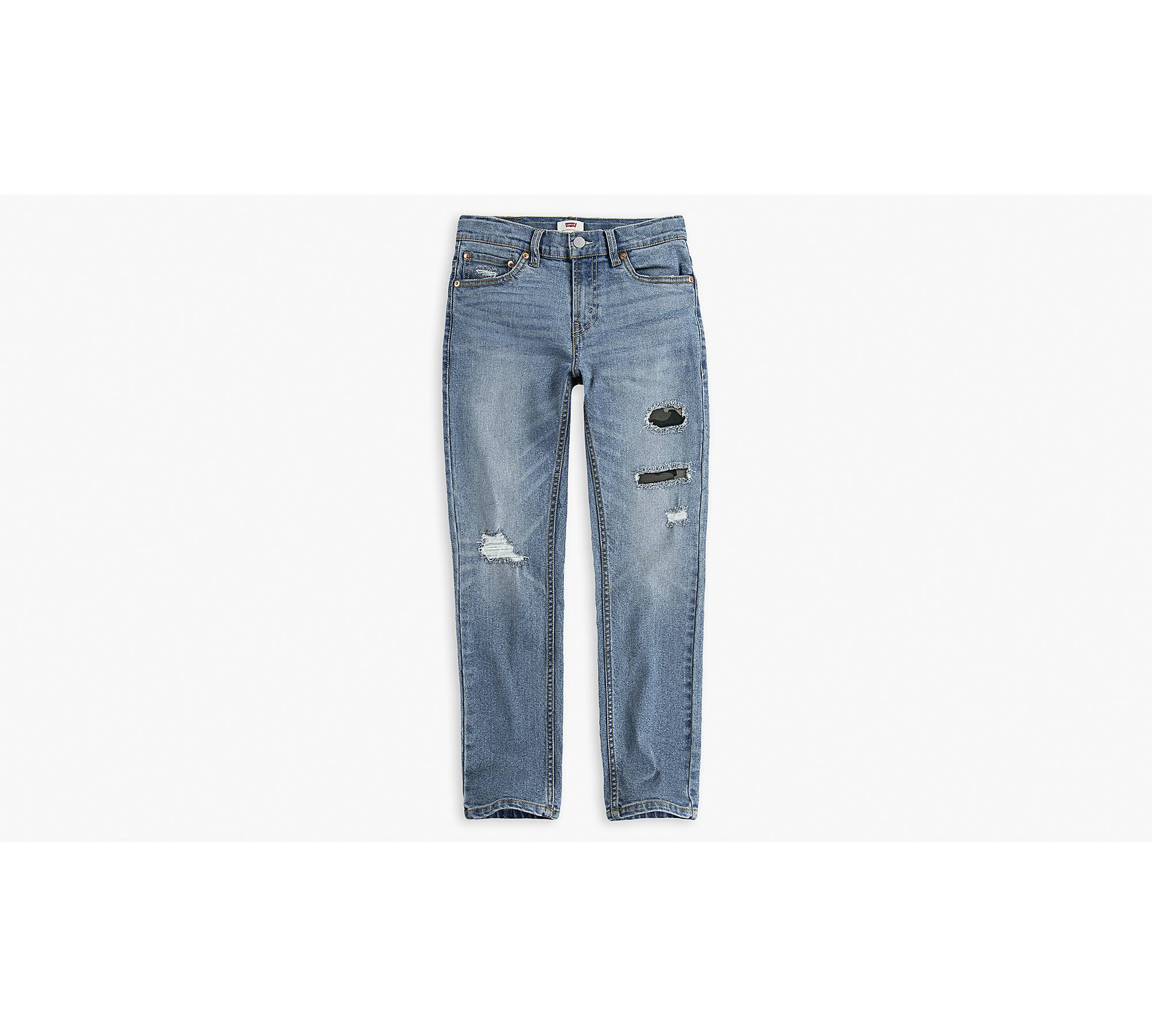Ripped straight leg denim jeans blue - BOYS 2-10 YEARS Bottoms & Jeans